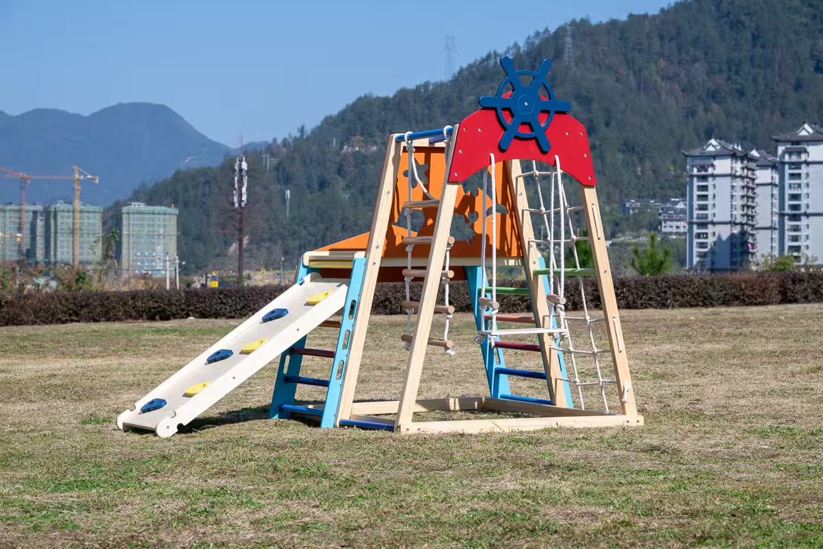 Большой деревянный игровой ком – обзор и цена Kids Outdoor Climbing Frame